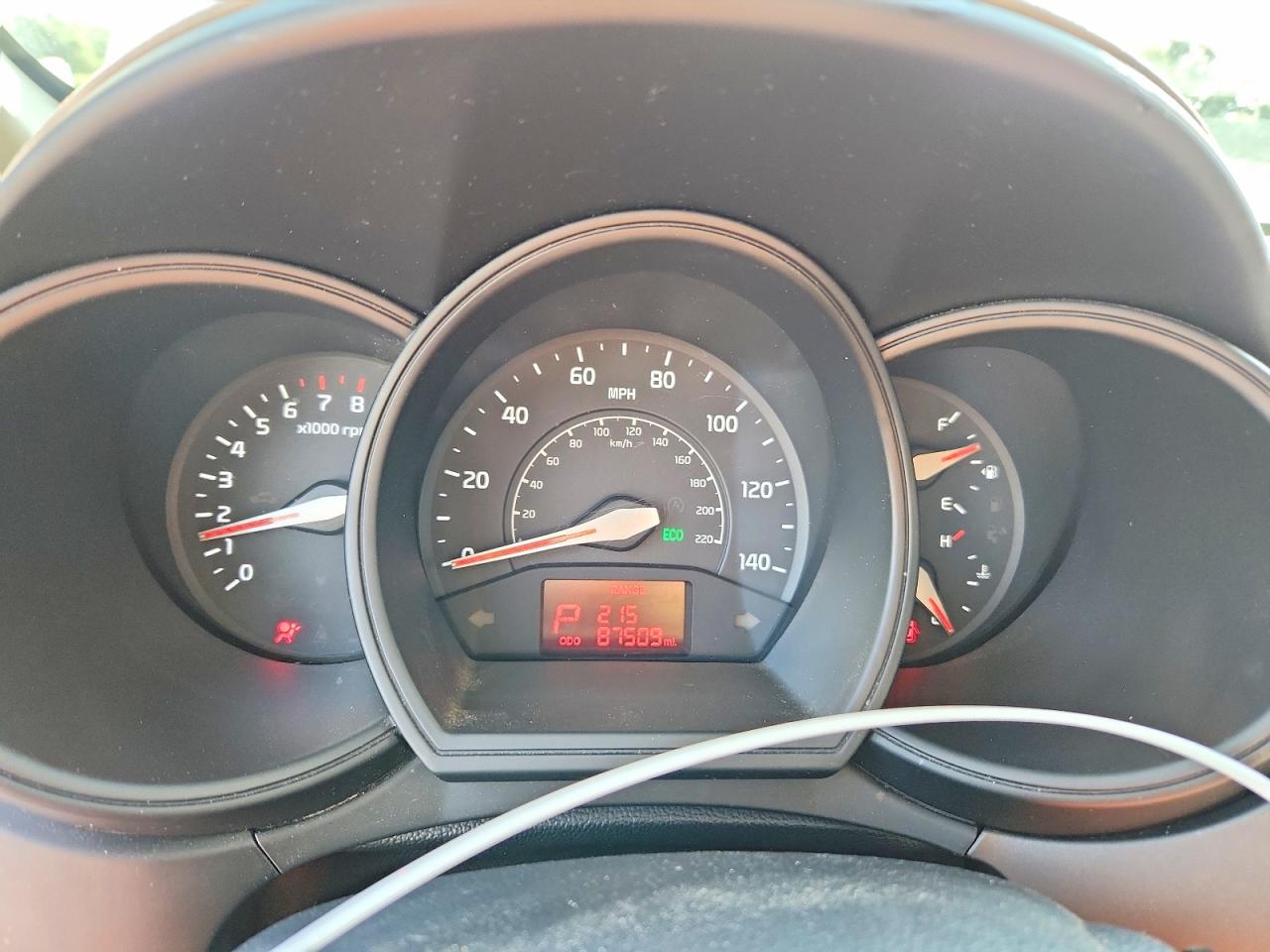2015 Kia Rio Lx White vin: KNADM4A39F6447709