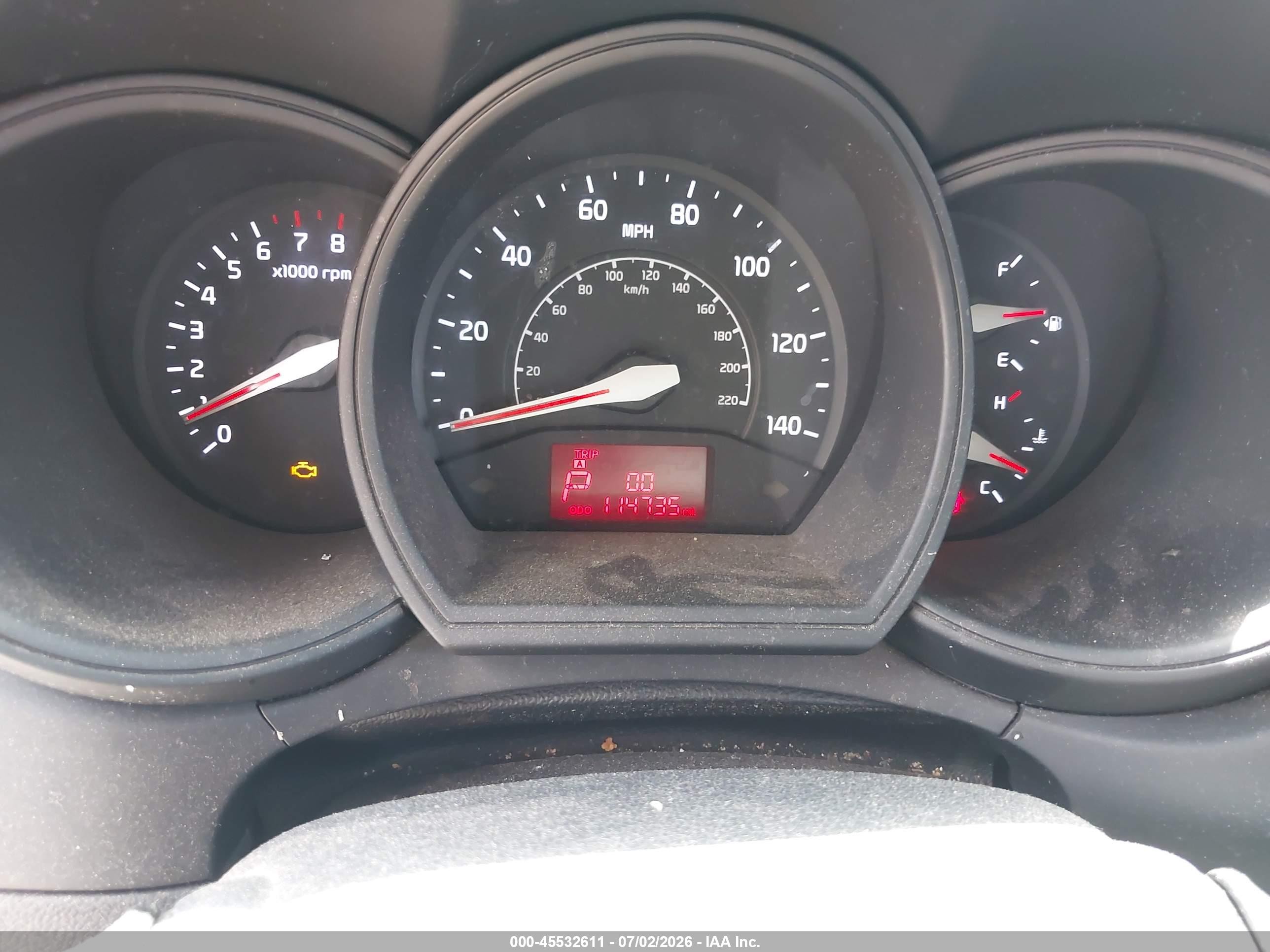 2015 Kia Rio Lx White vin: KNADM4A39F6452599