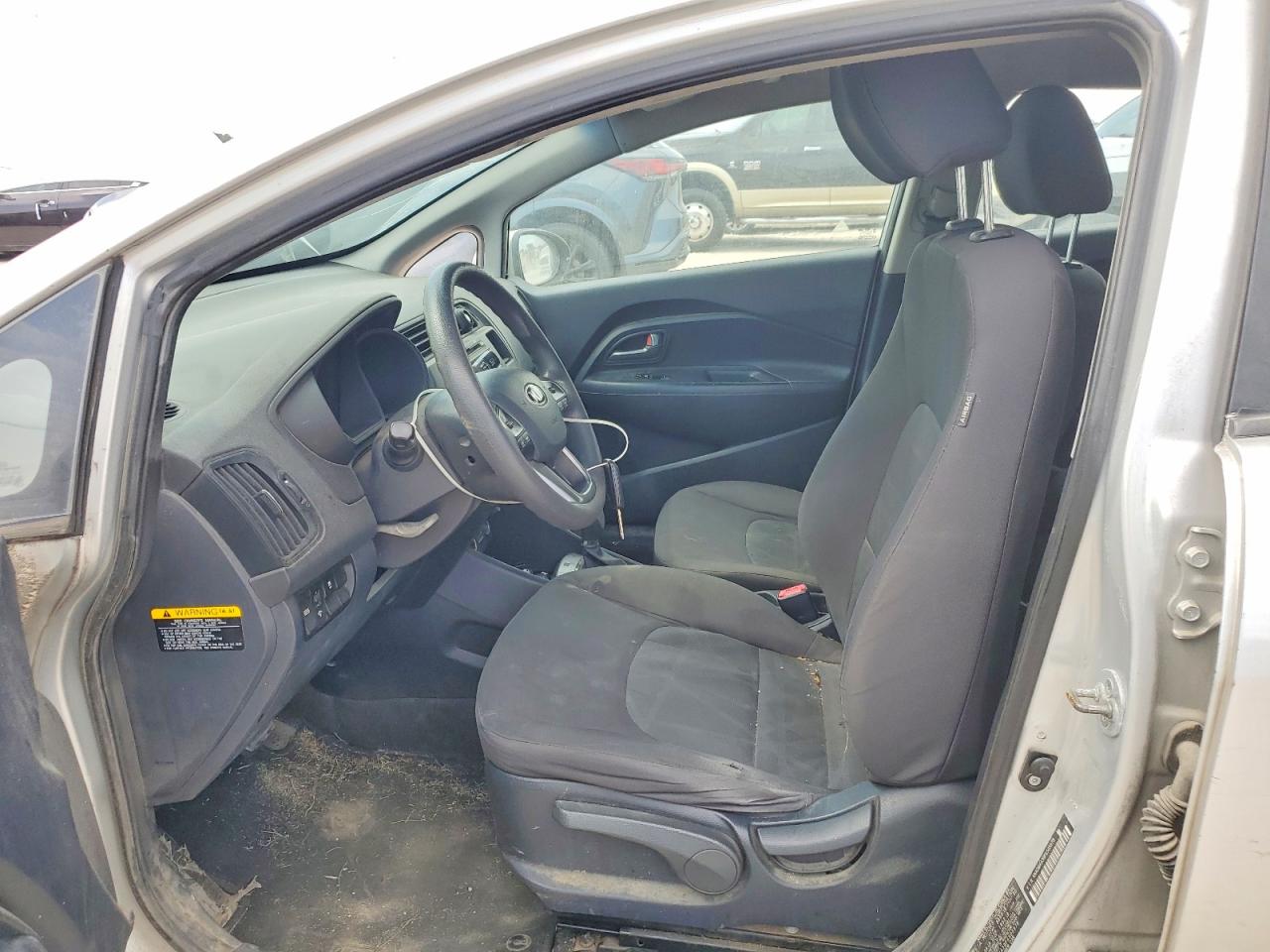 2015 Kia Rio Lx Silver vin: KNADM4A39F6505978