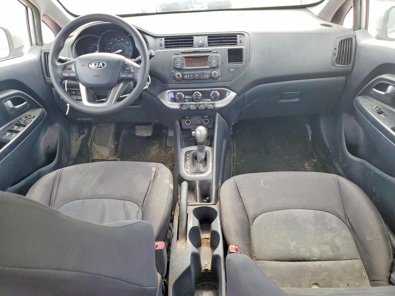 2015 Kia Rio Lx Silver vin: KNADM4A39F6505978
