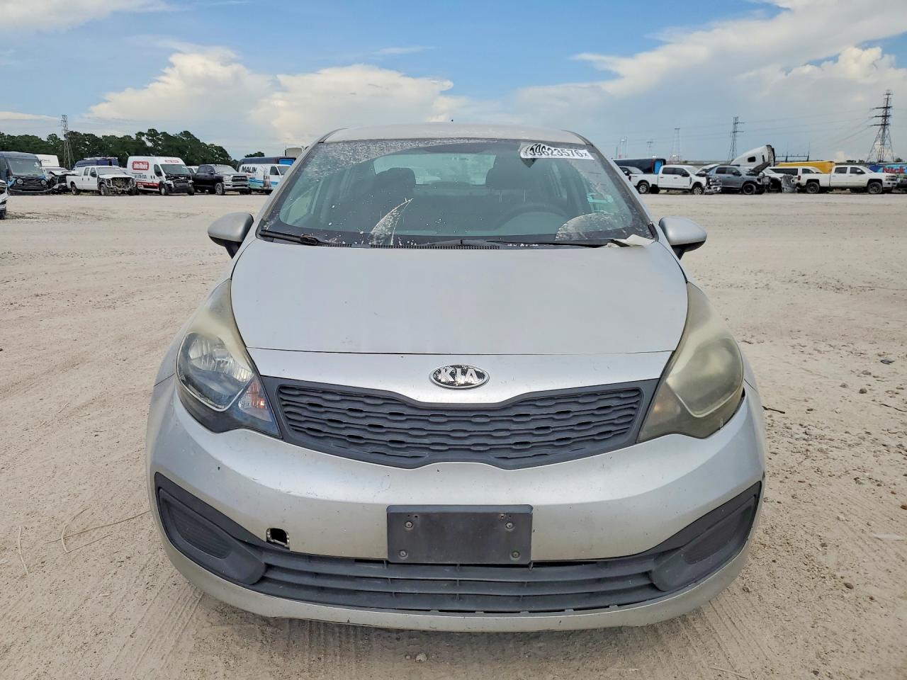 2015 Kia Rio Lx Silver vin: KNADM4A39F6505978