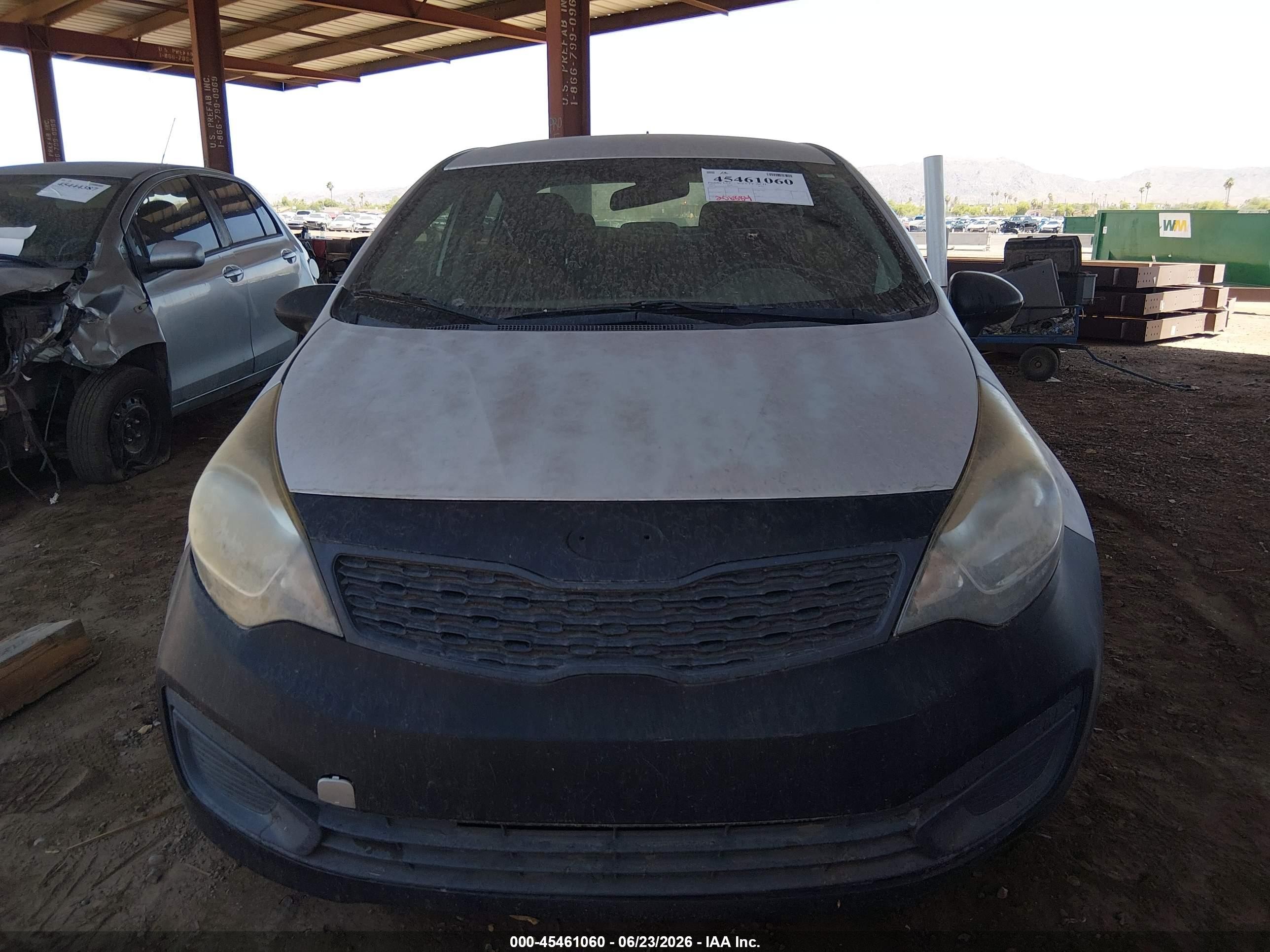 2015 Kia Rio Lx Silver vin: KNADM4A39F6509514