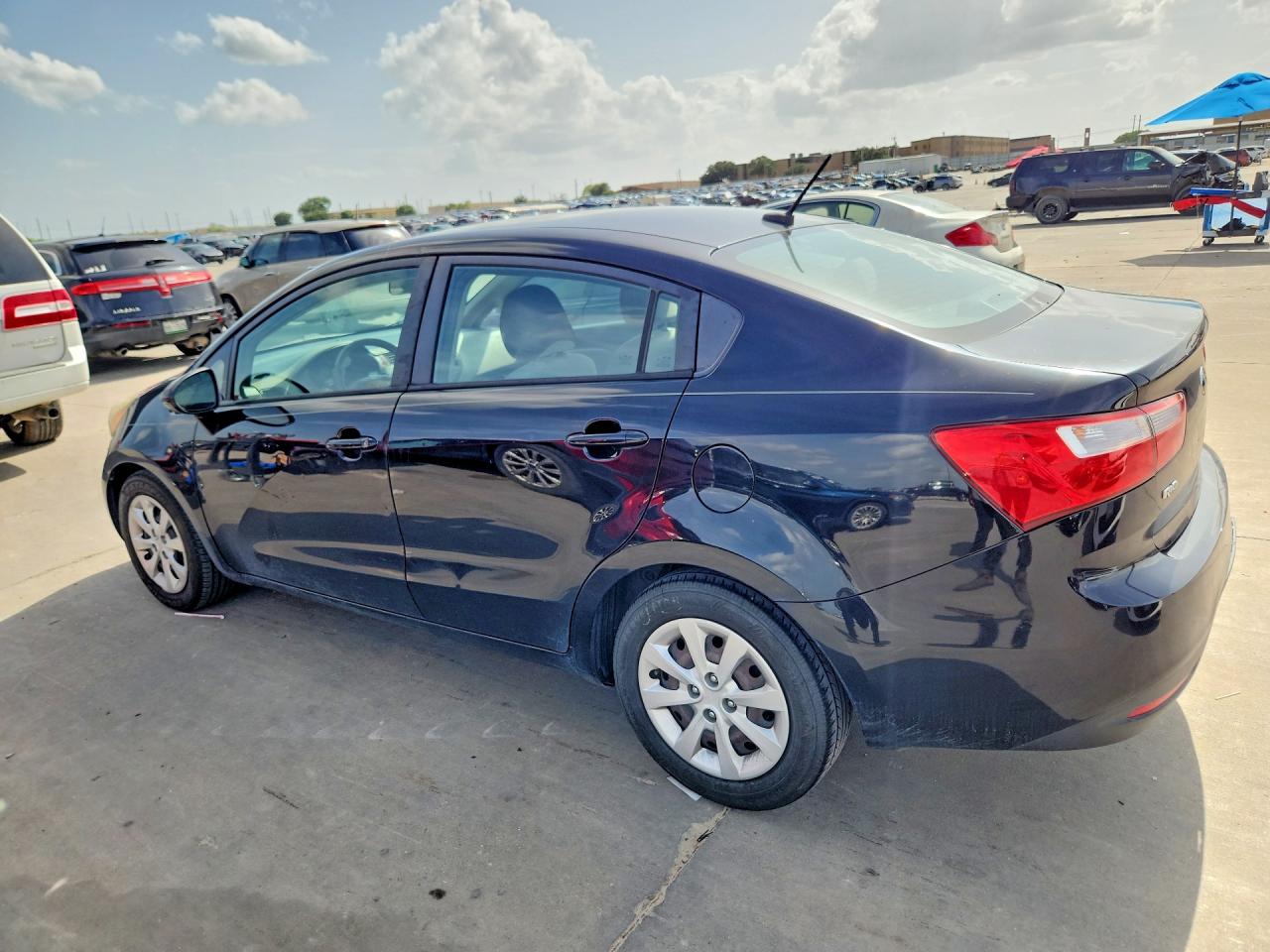 2015 Kia Rio Lx Black vin: KNADM4A39F6527091