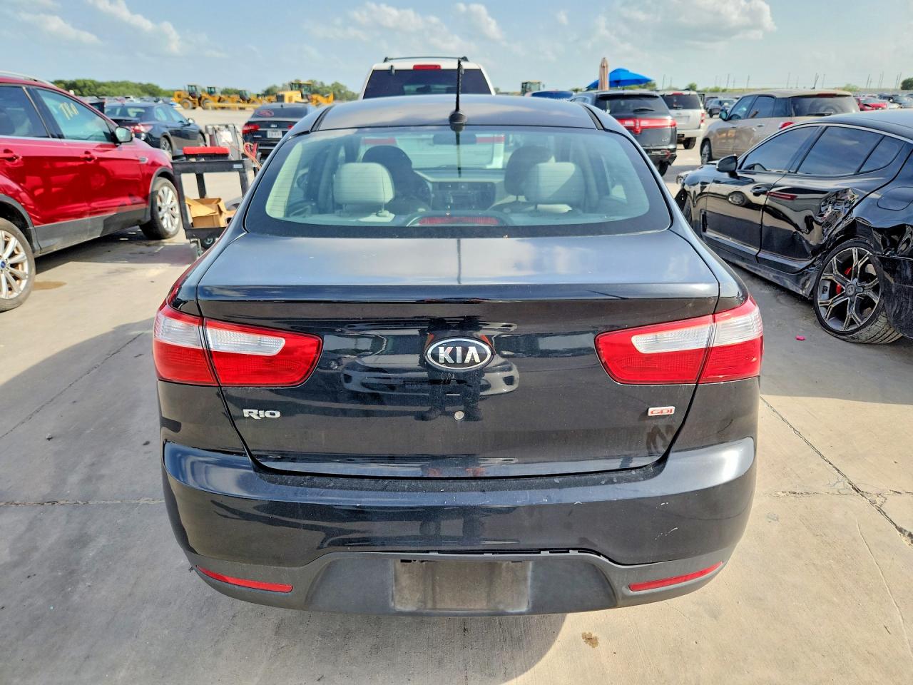 2015 Kia Rio Lx Black vin: KNADM4A39F6527091
