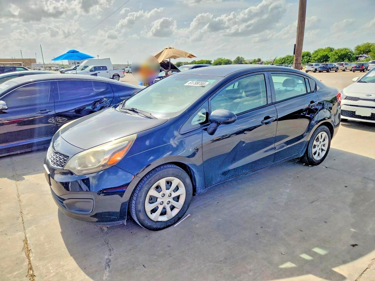 2015 Kia Rio Lx Black vin: KNADM4A39F6527091