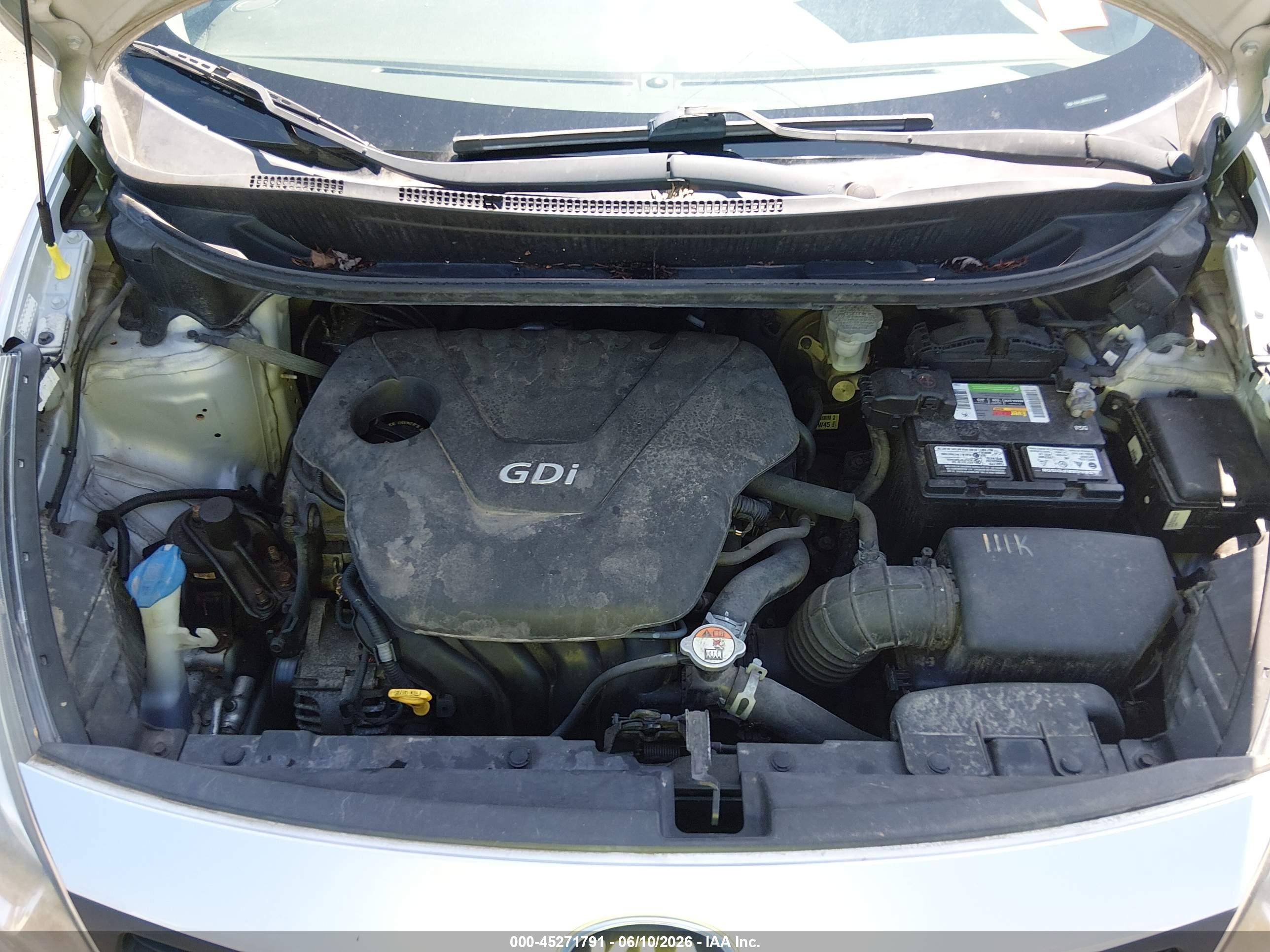 2015 Kia Rio Lx Silver vin: KNADM4A39F6528015