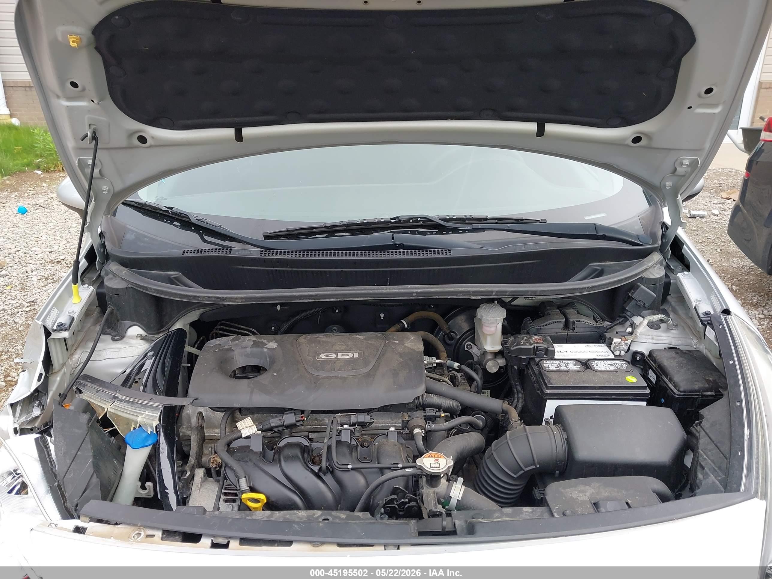 2016 Kia Rio Lx Silver vin: KNADM4A39G6677493