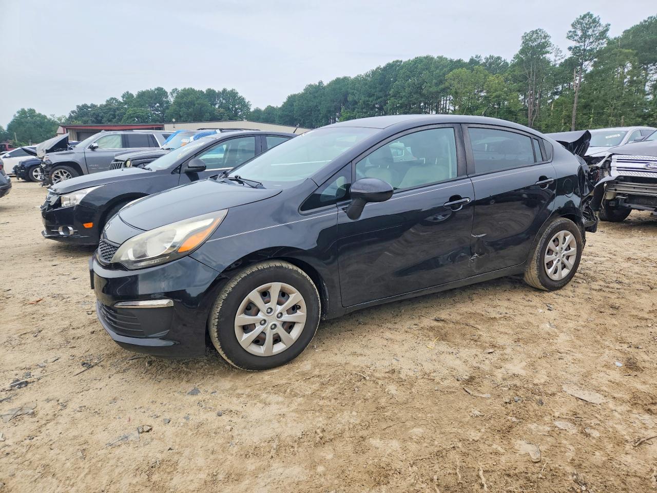 2017 Kia Rio Lx Черный vin: KNADM4A39H6035308