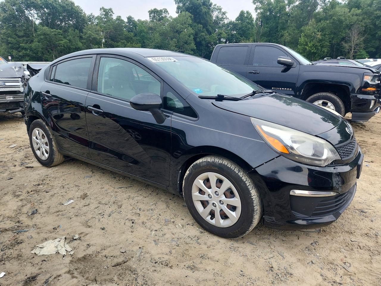2017 Kia Rio Lx Черный vin: KNADM4A39H6035308