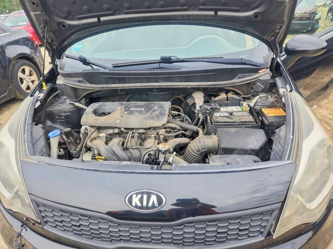 2017 Kia Rio Lx Черный vin: KNADM4A39H6035308