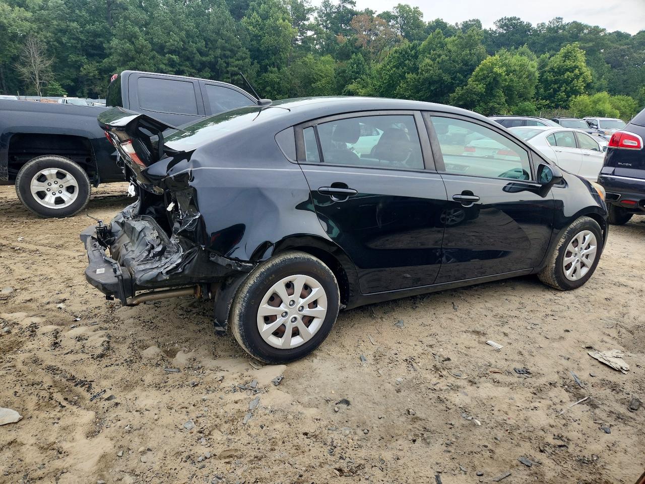 2017 Kia Rio Lx Черный vin: KNADM4A39H6035308