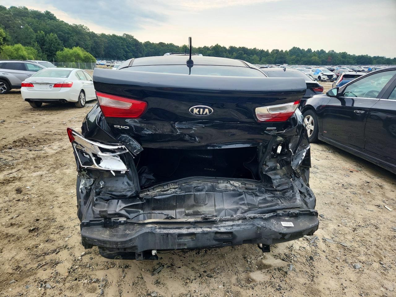 2017 Kia Rio Lx Черный vin: KNADM4A39H6035308