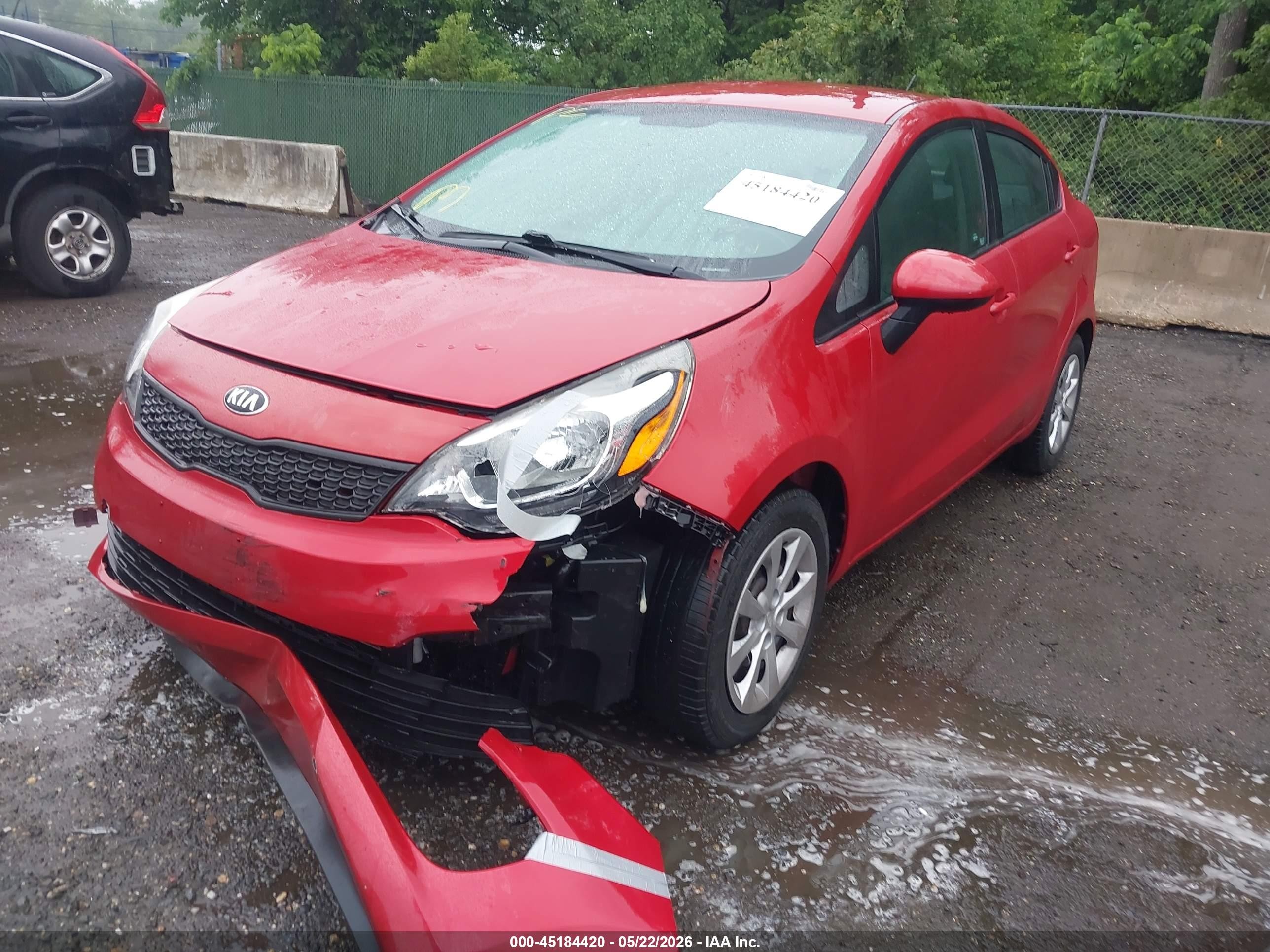 2017 Kia Rio Lx Красный vin: KNADM4A39H6058295