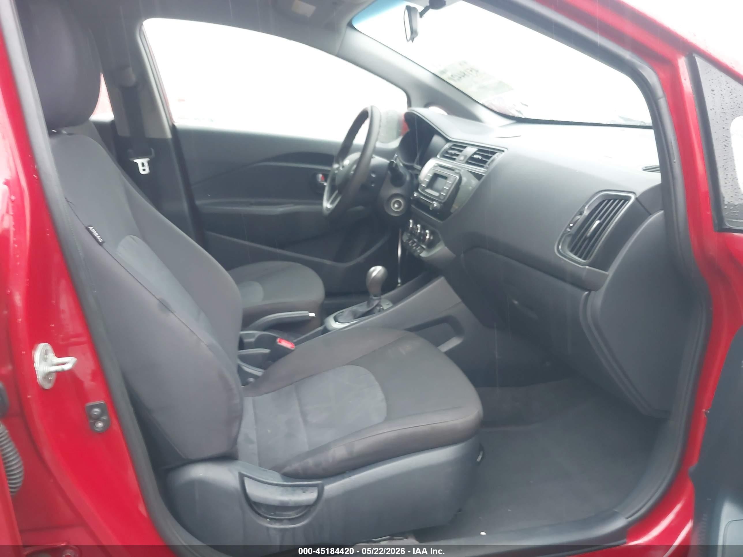 2017 Kia Rio Lx Красный vin: KNADM4A39H6058295