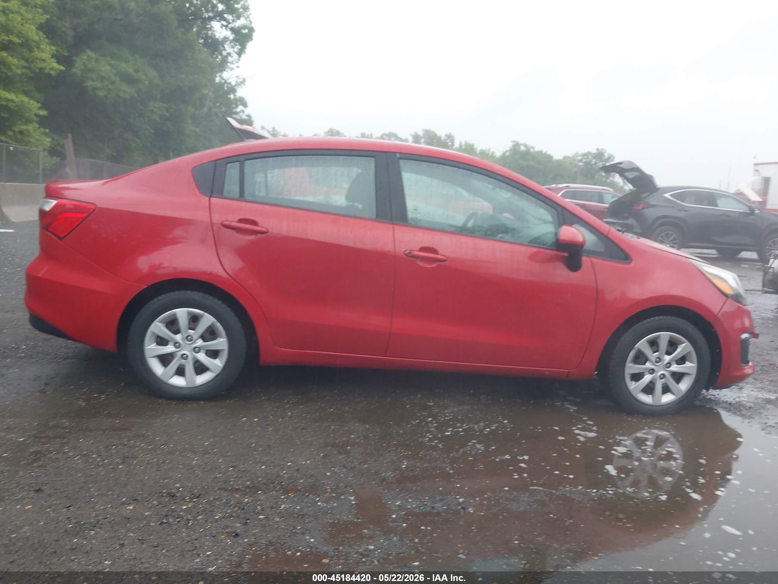 2017 Kia Rio Lx Красный vin: KNADM4A39H6058295
