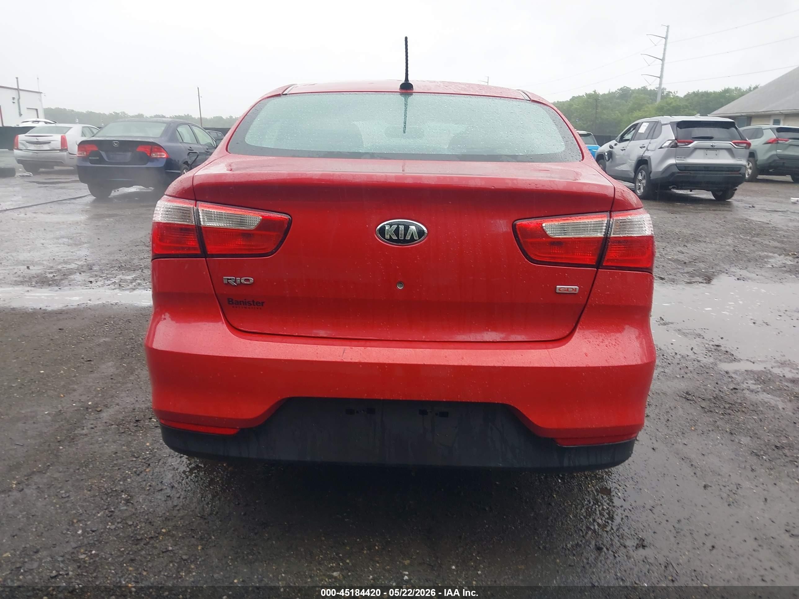 2017 Kia Rio Lx Красный vin: KNADM4A39H6058295