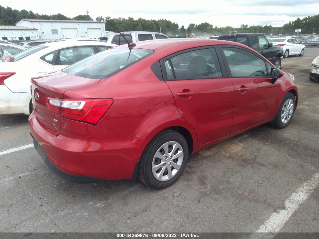 2017 Kia Rio Lx Red vin: KNADM4A39H6118365