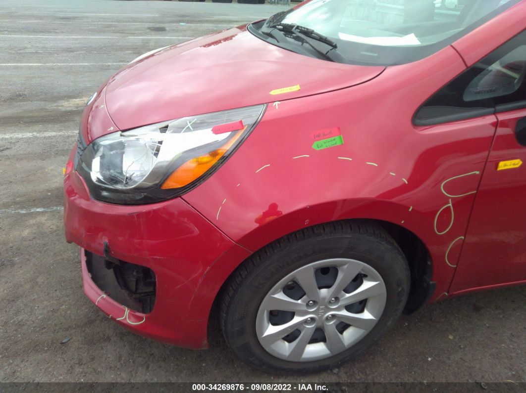 2017 Kia Rio Lx Red vin: KNADM4A39H6118365