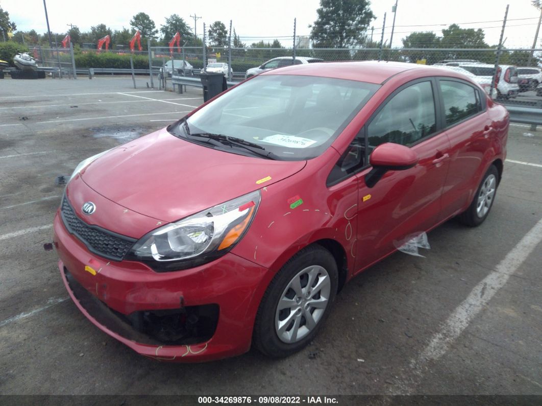 2017 Kia Rio Lx Red vin: KNADM4A39H6118365