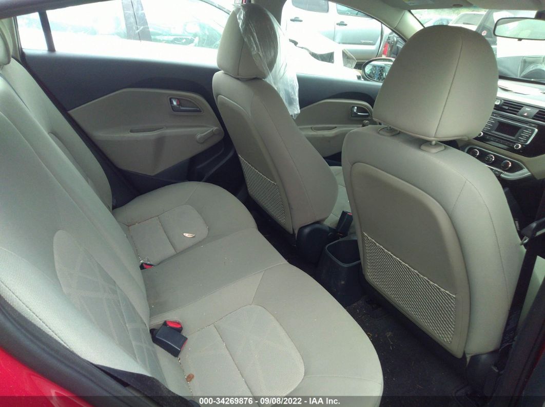 2017 Kia Rio Lx Red vin: KNADM4A39H6118365