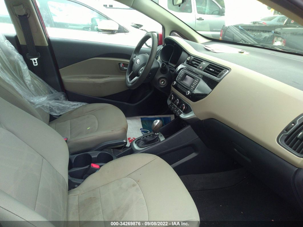 2017 Kia Rio Lx Red vin: KNADM4A39H6118365