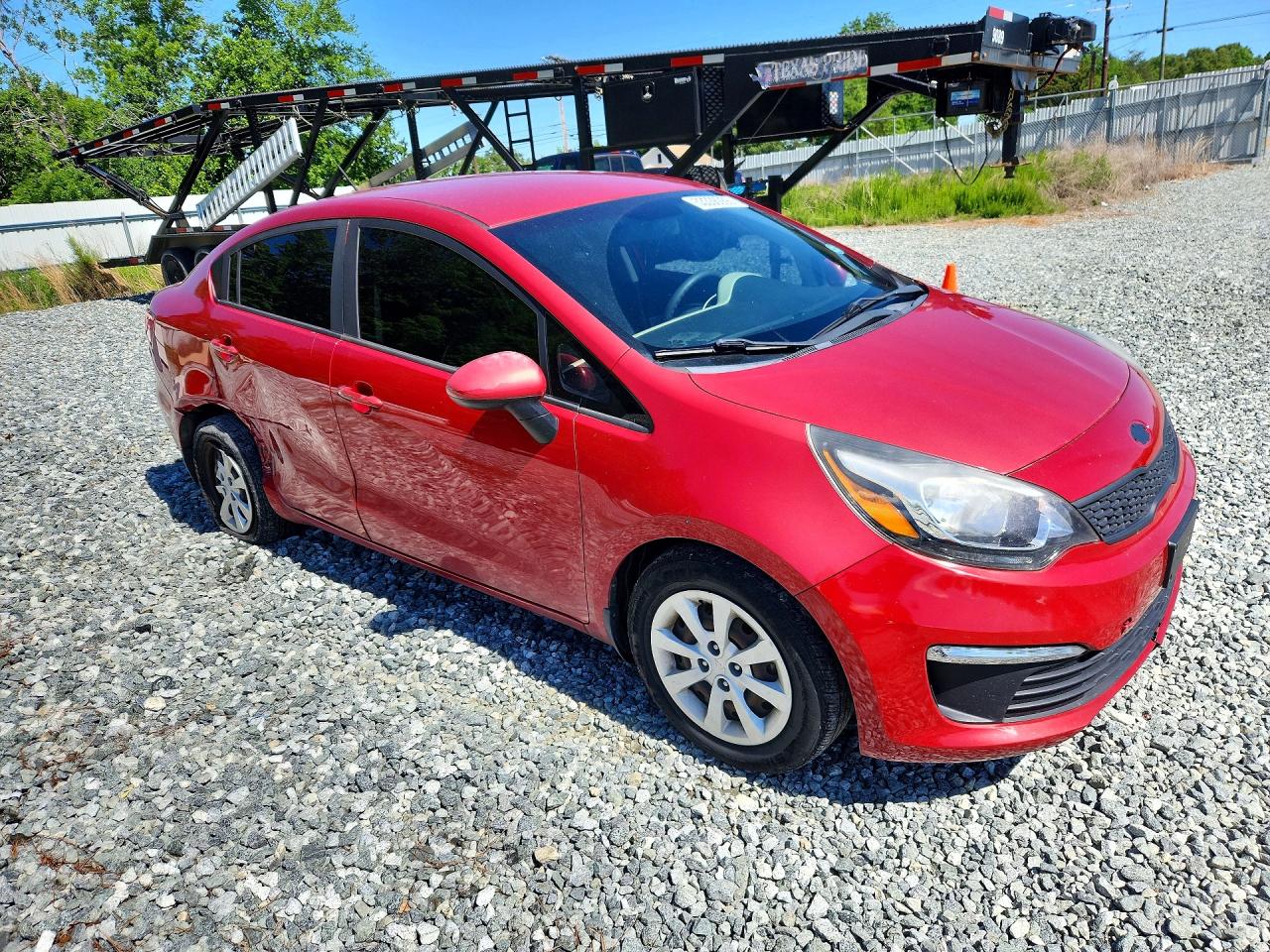 2017 Kia Rio Lx Red vin: KNADM4A39H6118365