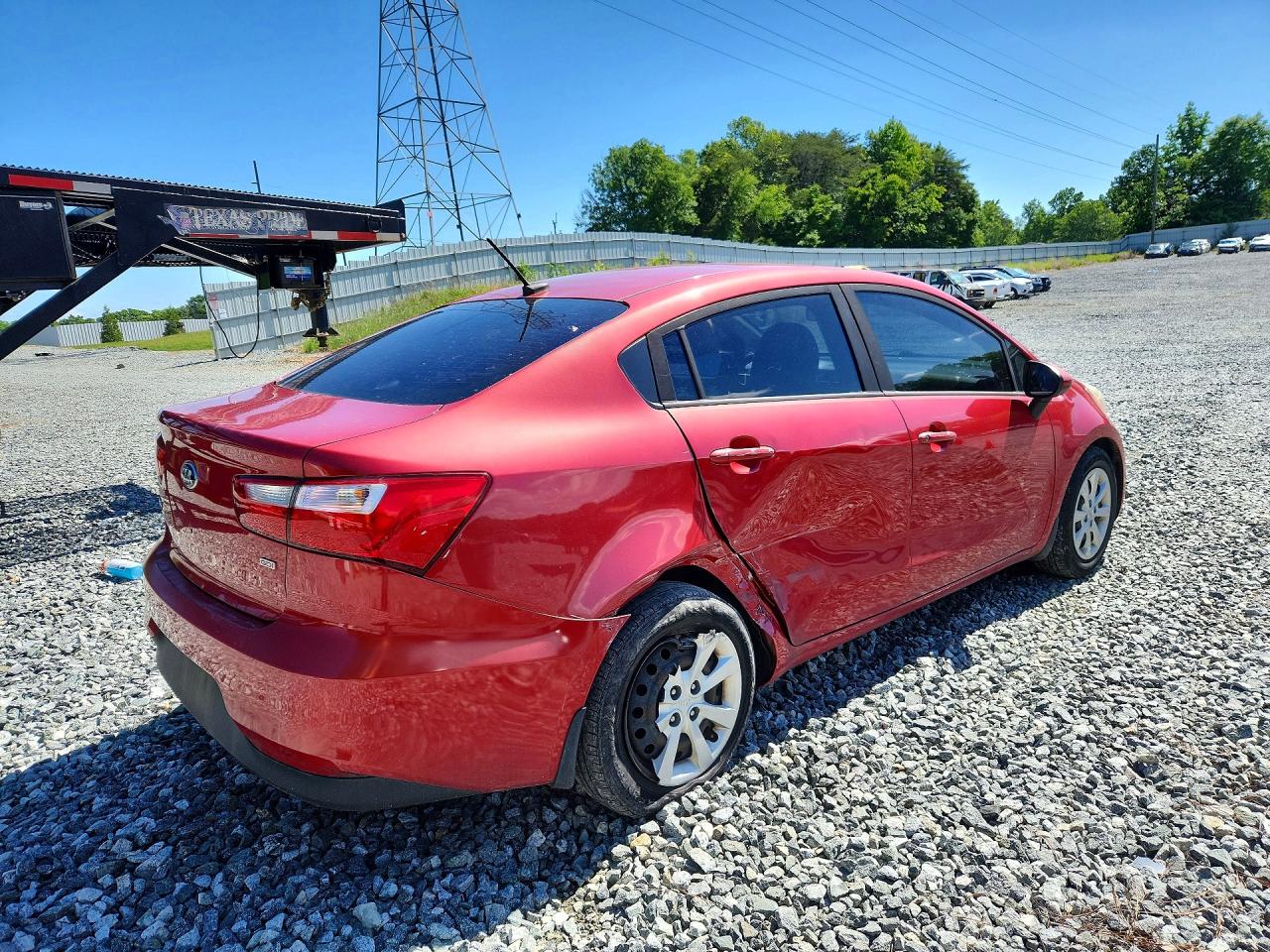 2017 Kia Rio Lx Red vin: KNADM4A39H6118365