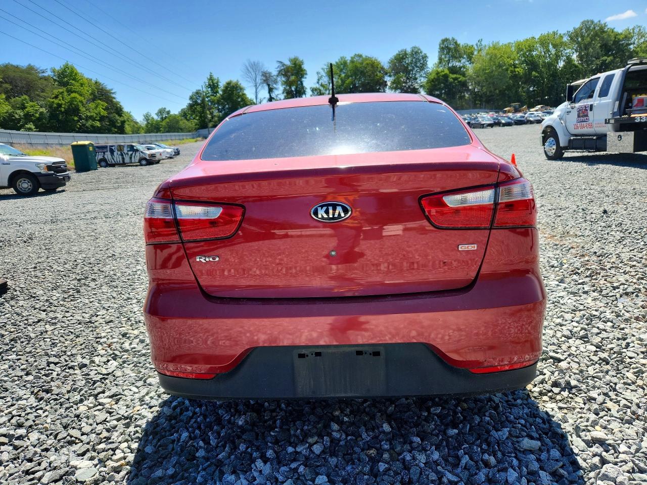 2017 Kia Rio Lx Red vin: KNADM4A39H6118365