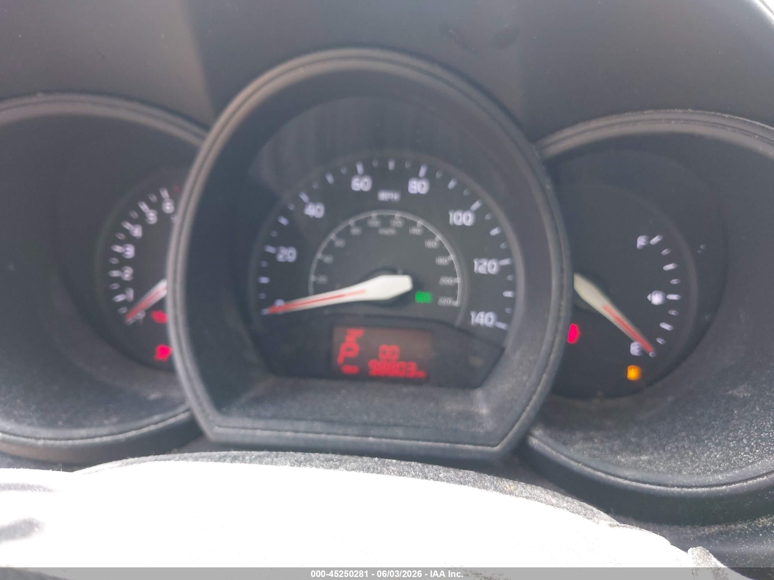 2012 Kia Rio Lx Белый vin: KNADM4A3XC6055933