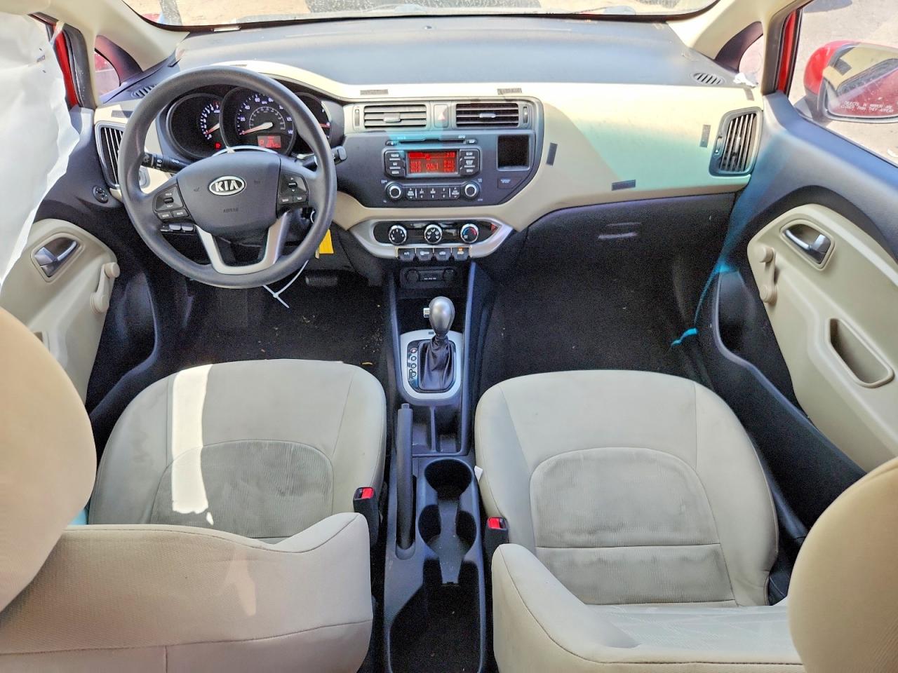 2012 Kia Rio Lx Red vin: KNADM4A3XC6069315