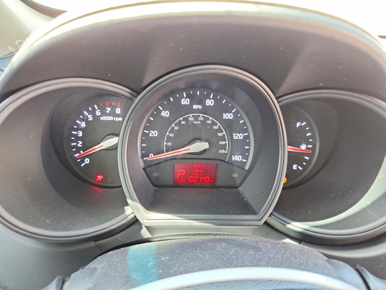 2012 Kia Rio Lx Red vin: KNADM4A3XC6069315