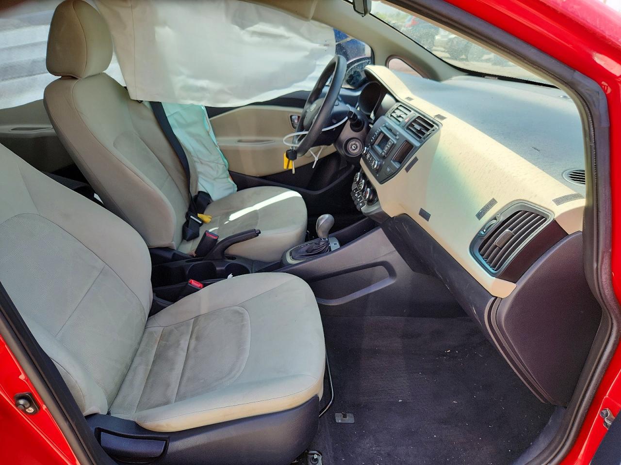 2012 Kia Rio Lx Red vin: KNADM4A3XC6069315