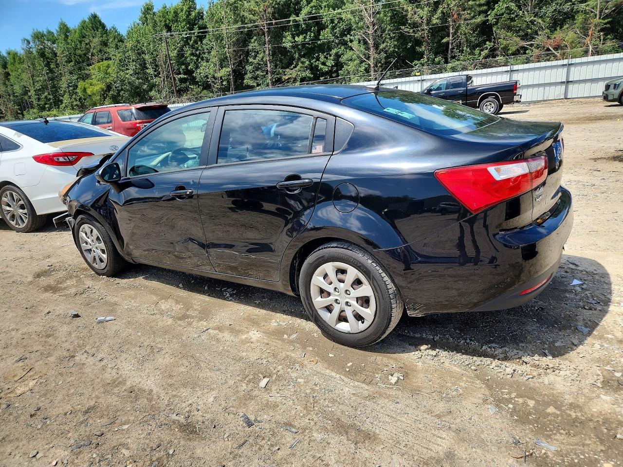 2013 Kia Rio Lx Black vin: KNADM4A3XD6104114