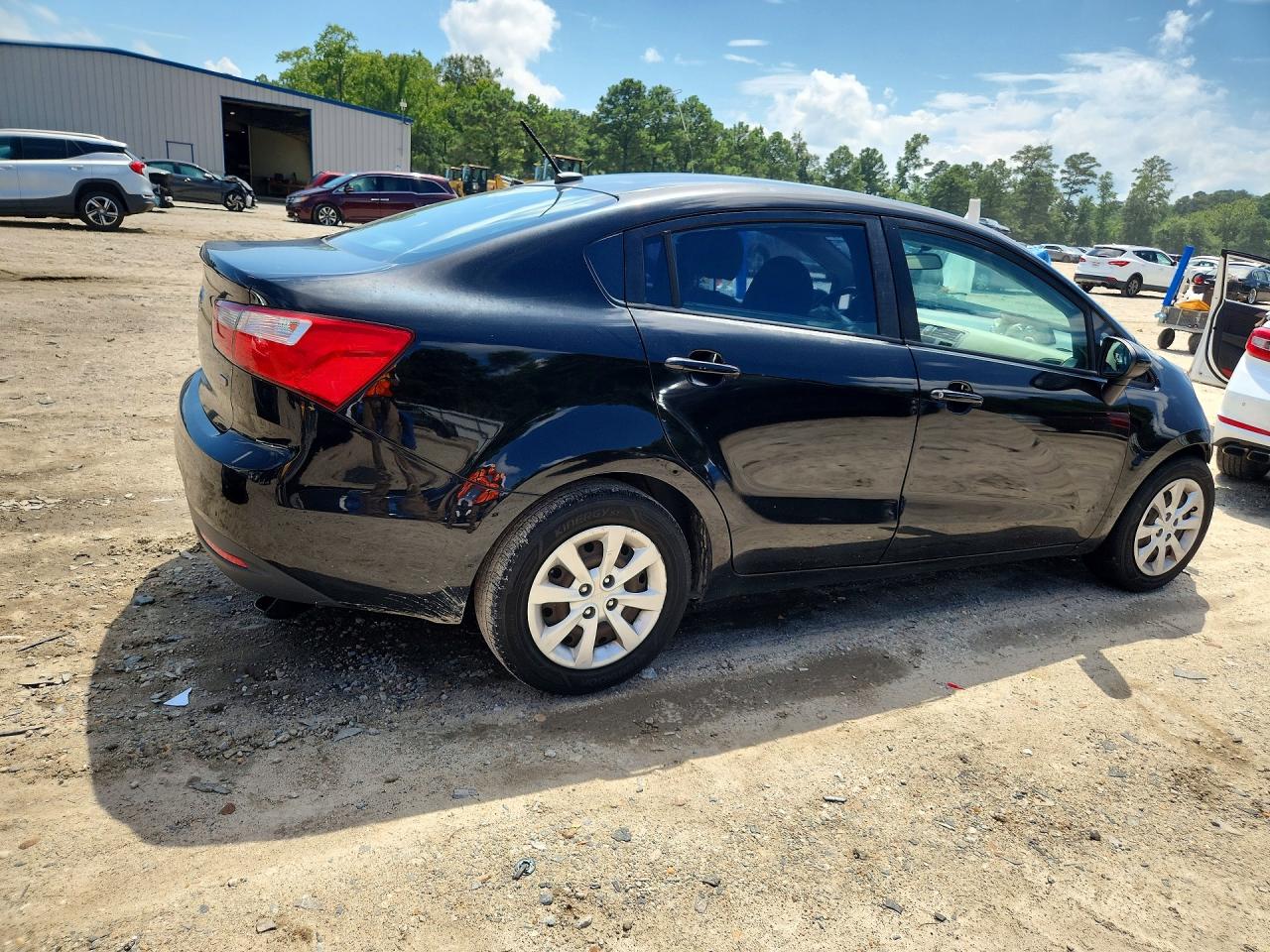 2013 Kia Rio Lx Black vin: KNADM4A3XD6104114