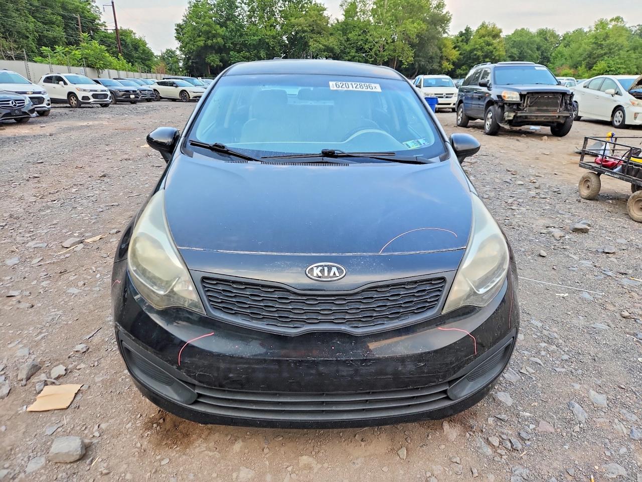 2013 Kia Rio Lx Black vin: KNADM4A3XD6131071