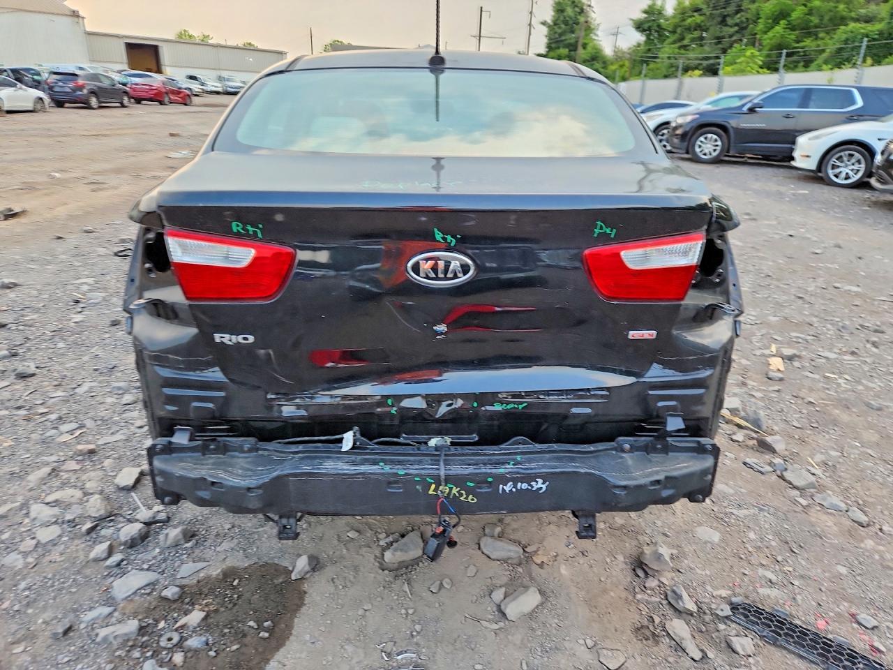 2013 Kia Rio Lx Black vin: KNADM4A3XD6131071