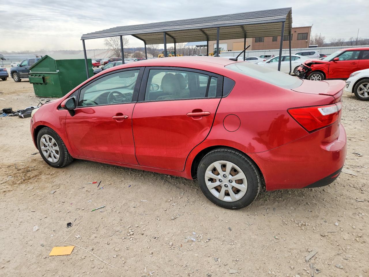 2013 Kia Rio Lx Красный vin: KNADM4A3XD6157928