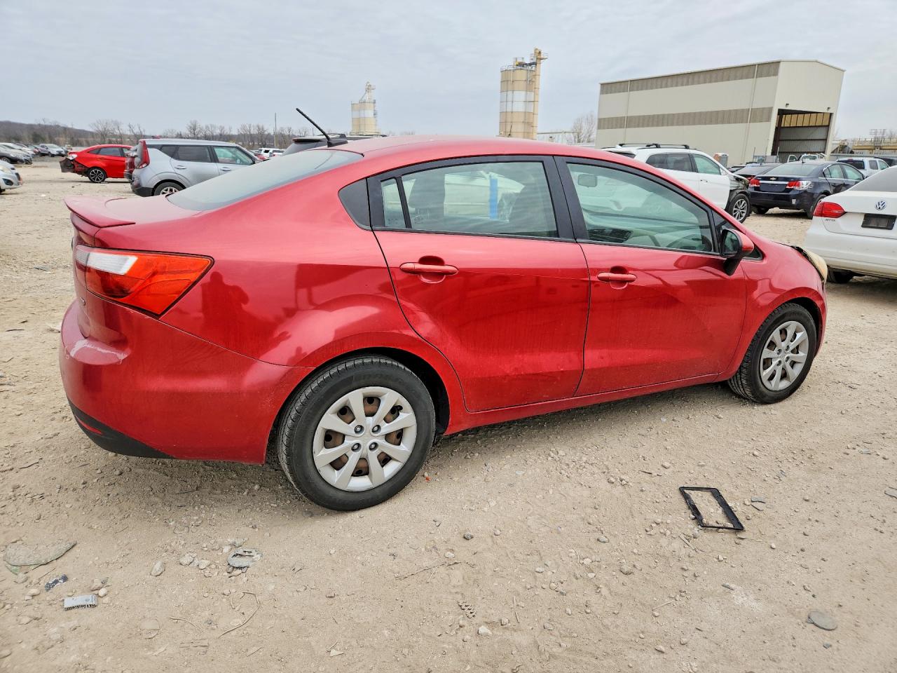 2013 Kia Rio Lx Красный vin: KNADM4A3XD6157928