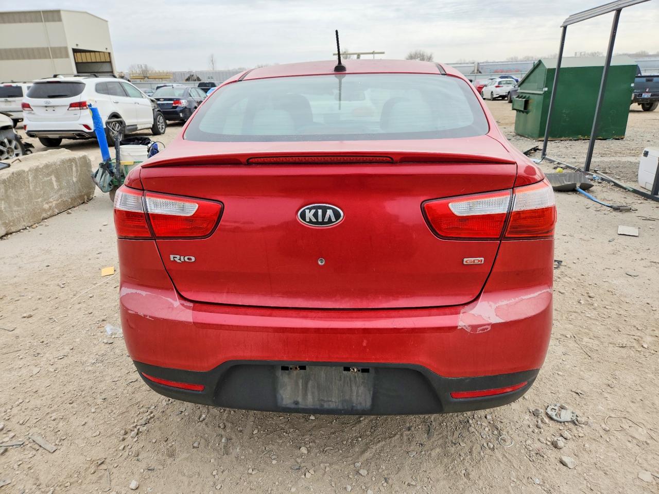 2013 Kia Rio Lx Красный vin: KNADM4A3XD6157928