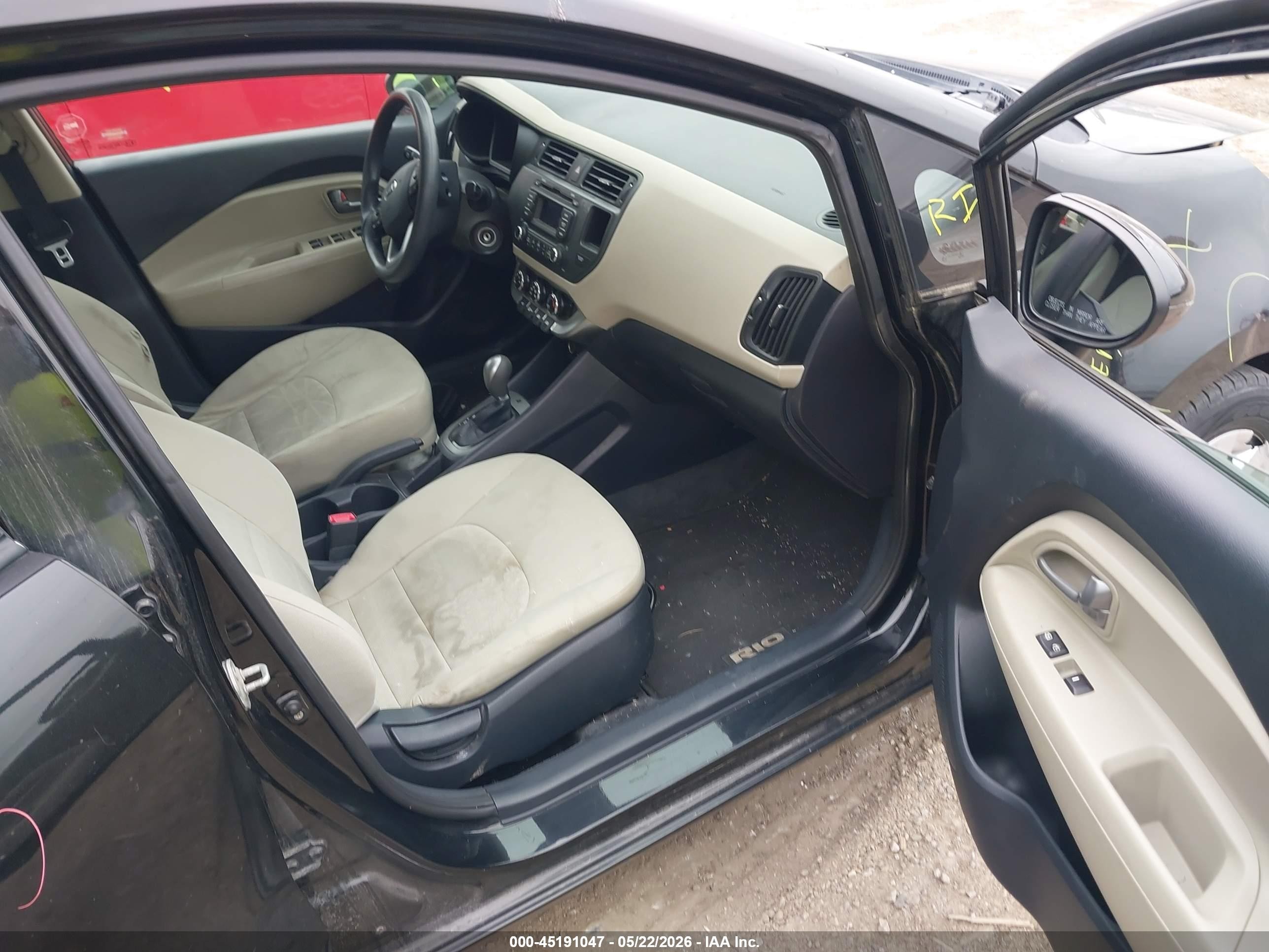 2013 Kia Rio Lx Черный vin: KNADM4A3XD6171585