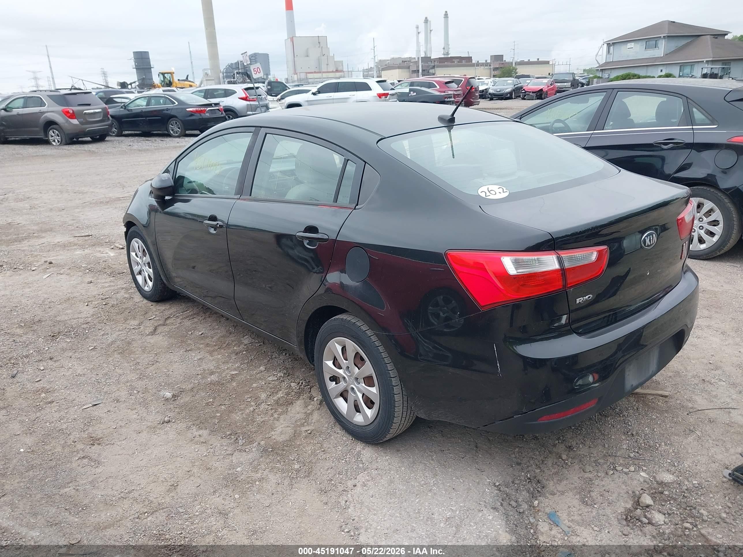 2013 Kia Rio Lx Черный vin: KNADM4A3XD6171585
