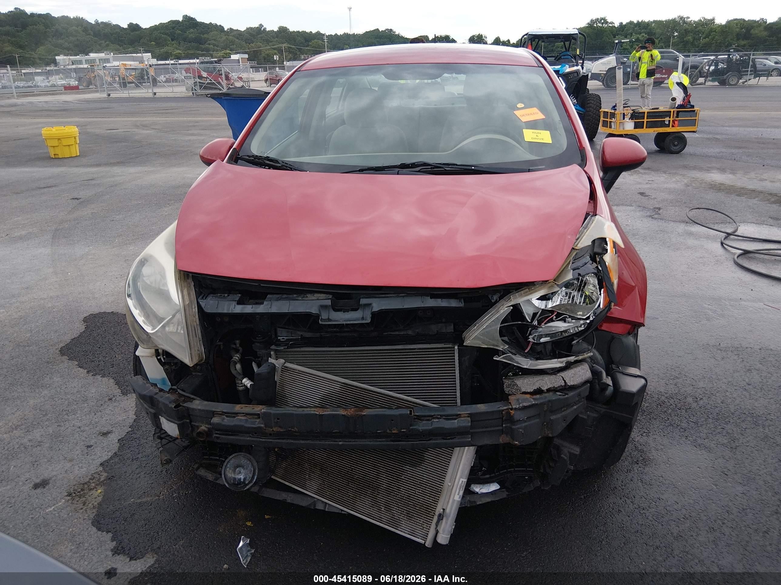 2013 Kia Rio Lx Red vin: KNADM4A3XD6211888