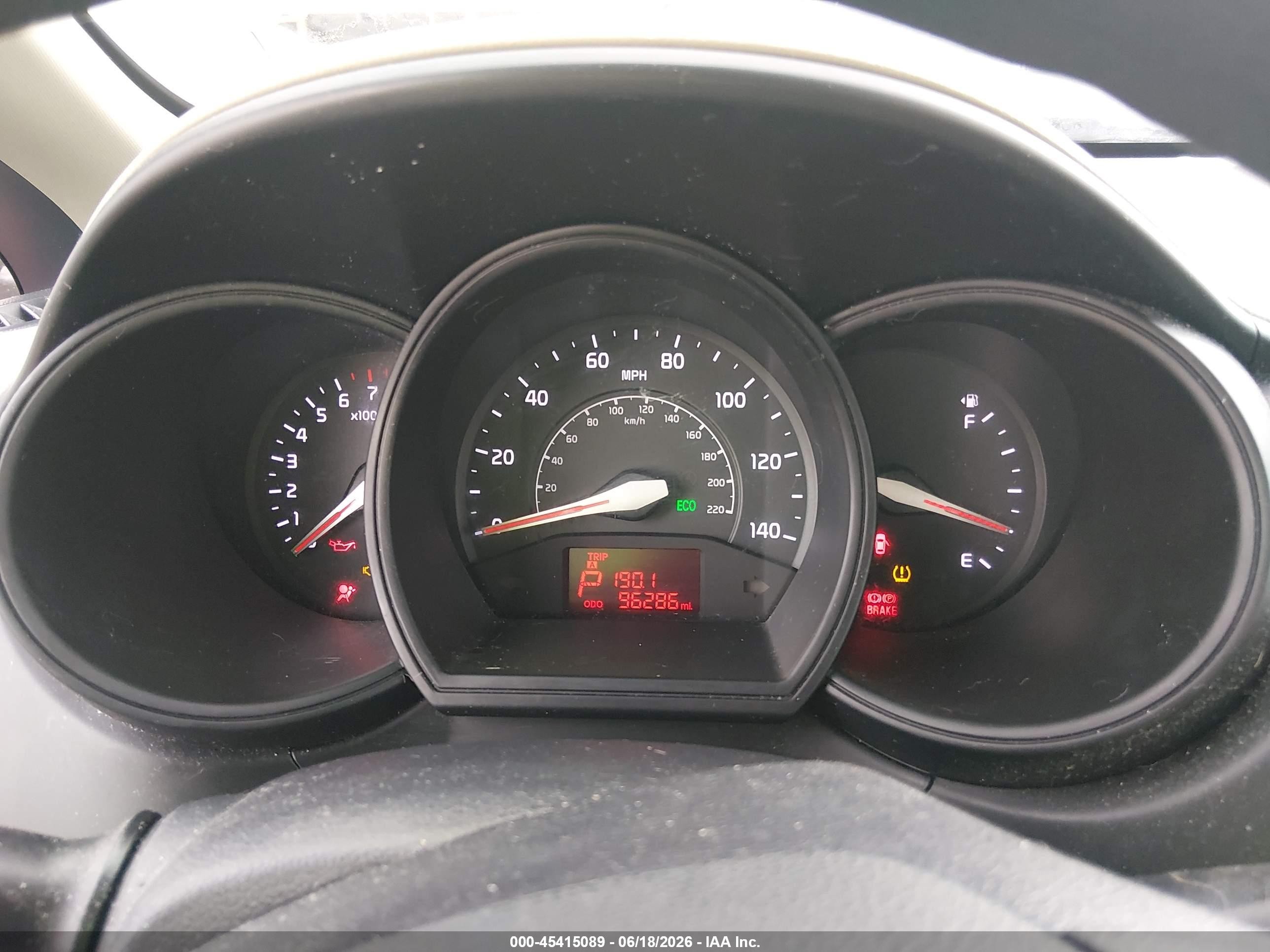 2013 Kia Rio Lx Red vin: KNADM4A3XD6211888
