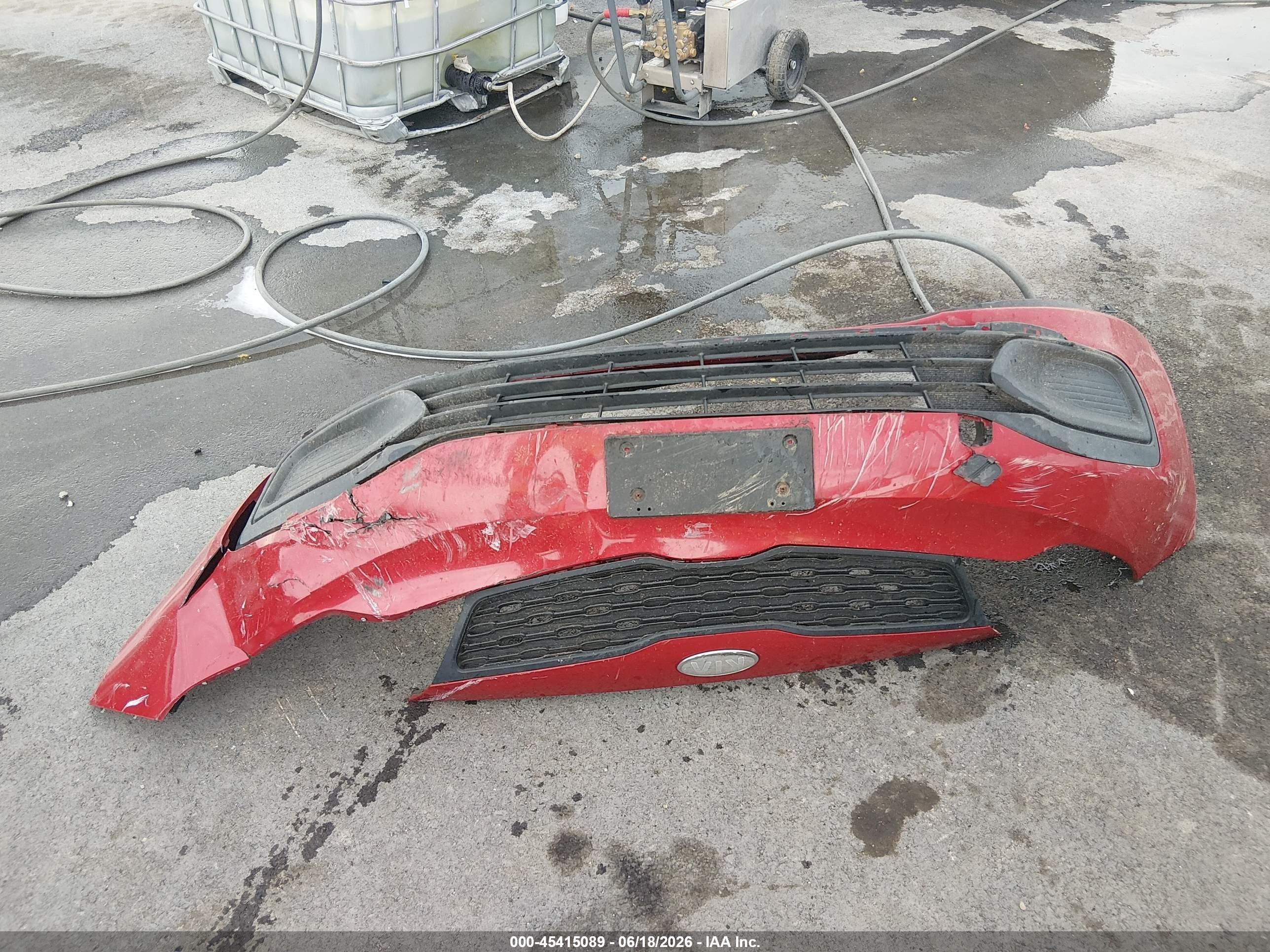 2013 Kia Rio Lx Red vin: KNADM4A3XD6211888