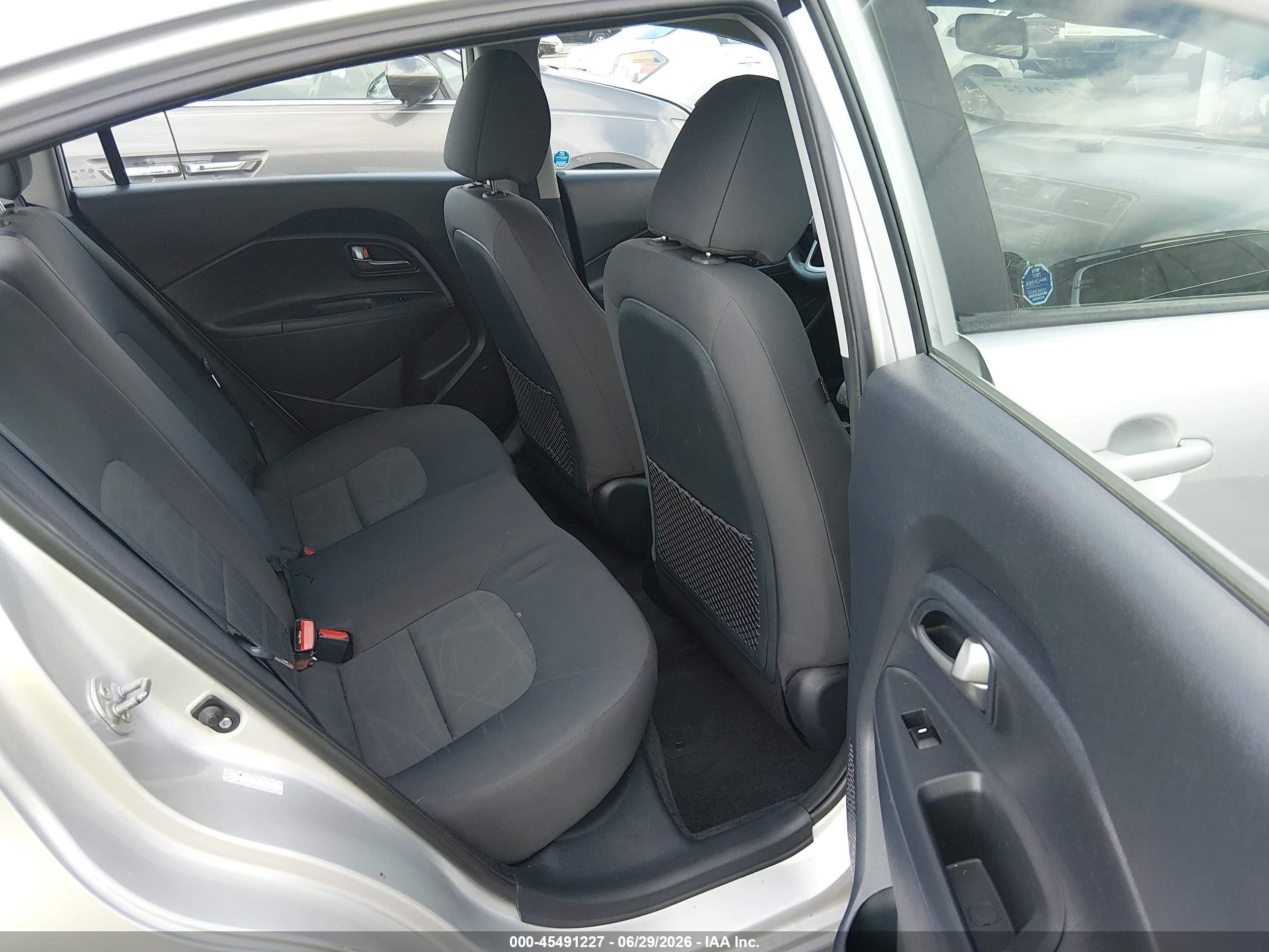 2013 Kia Rio Lx Silver vin: KNADM4A3XD6219439