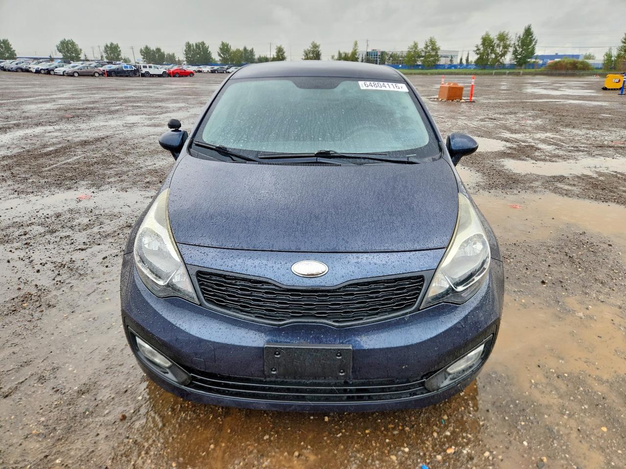 2013 Kia Rio Lx Blue vin: KNADM4A3XD6228769