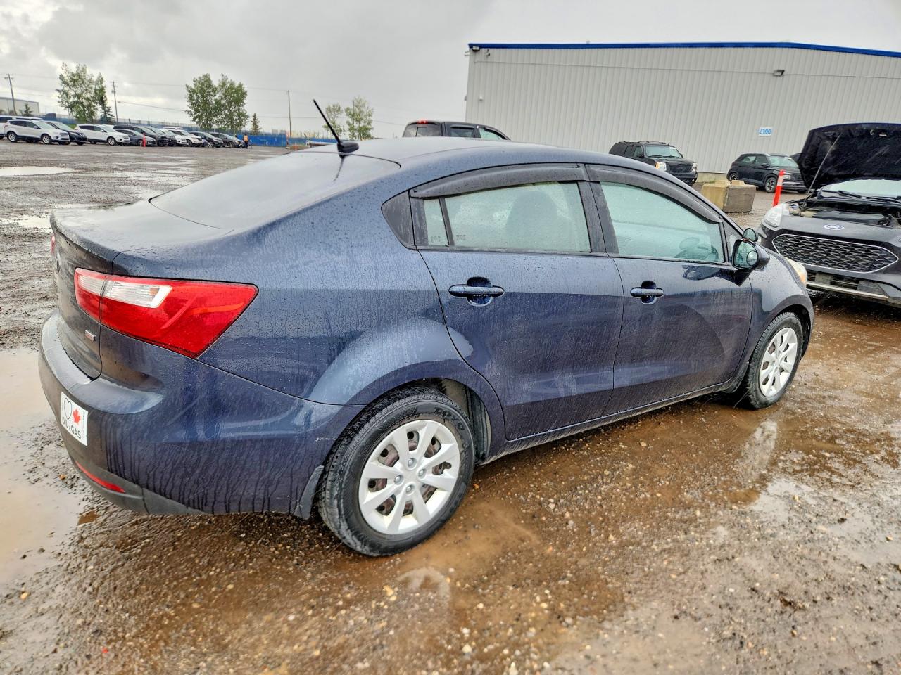 2013 Kia Rio Lx Blue vin: KNADM4A3XD6228769