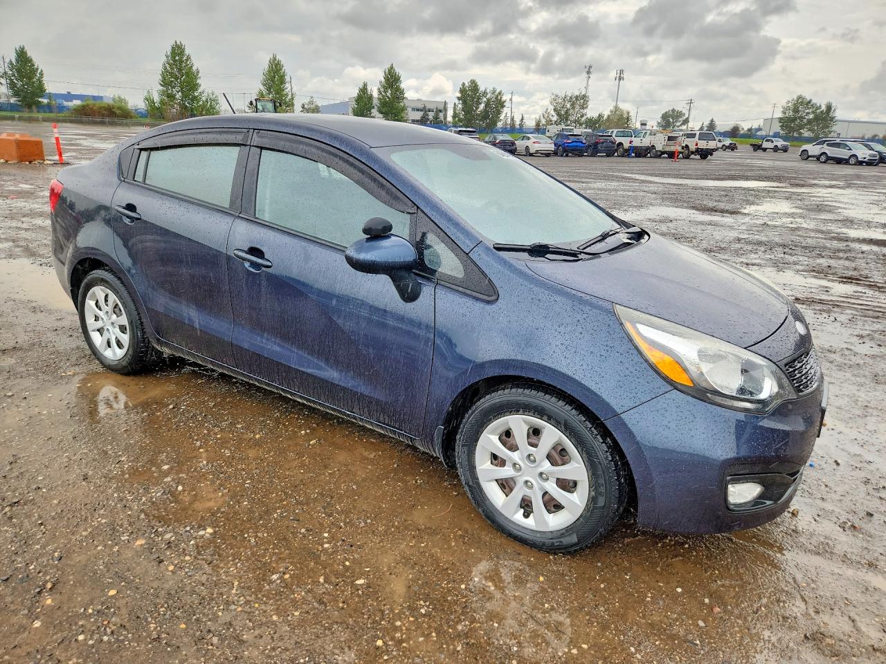 2013 Kia Rio Lx Blue vin: KNADM4A3XD6228769
