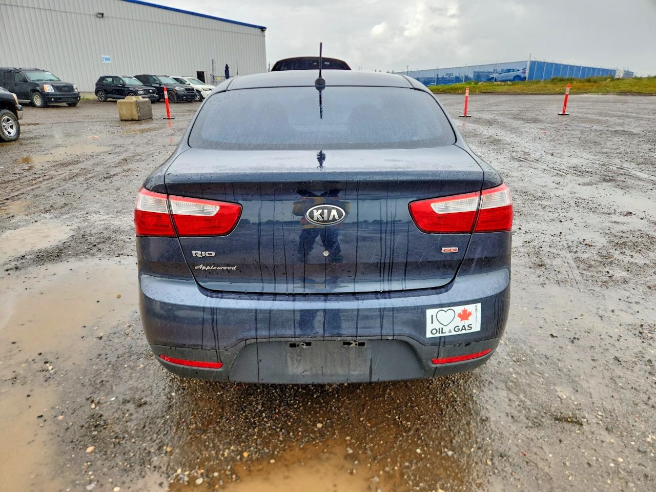2013 Kia Rio Lx Blue vin: KNADM4A3XD6228769