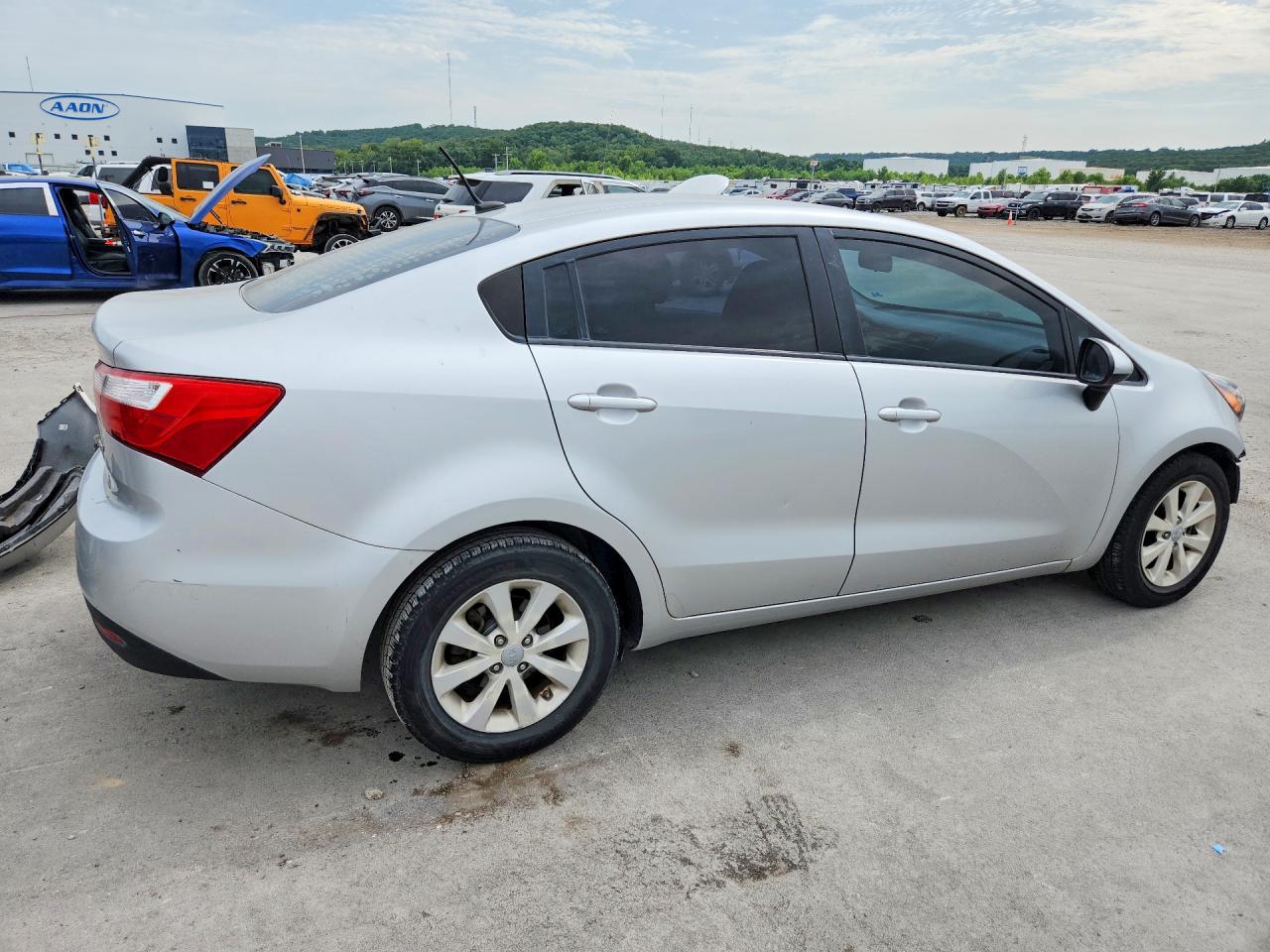 2013 Kia Rio Lx Серебряный vin: KNADM4A3XD6244261
